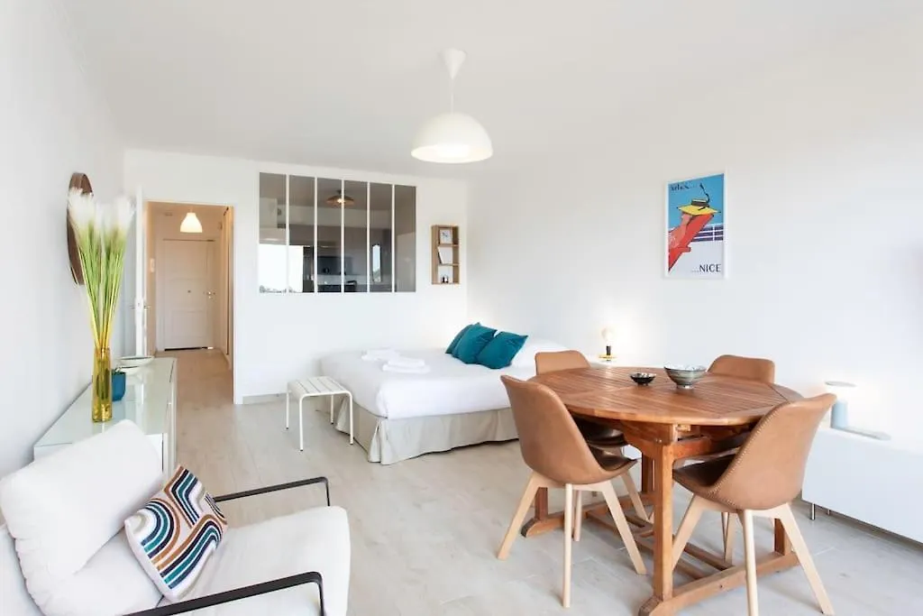 L20 Stunning Sea View, Terrace, Parking, Ac, Wifi Daire Nice