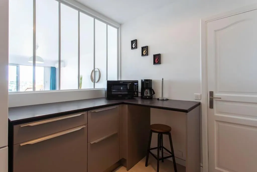 L20 Stunning Sea View, Terrace, Parking, Ac, Wifi Daire Nice